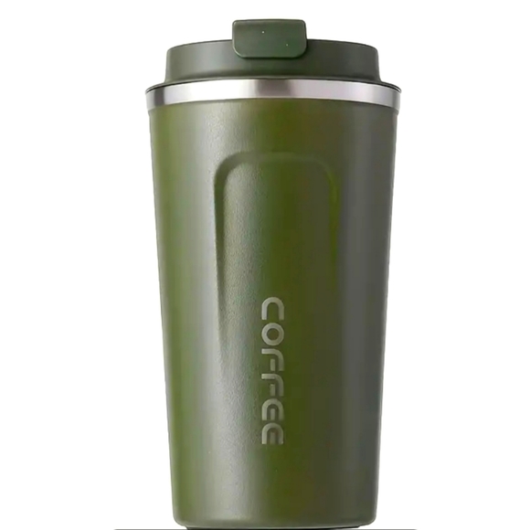 - Coffee Tumbler - Medium Sized Olive Green - Picture 1 of 12